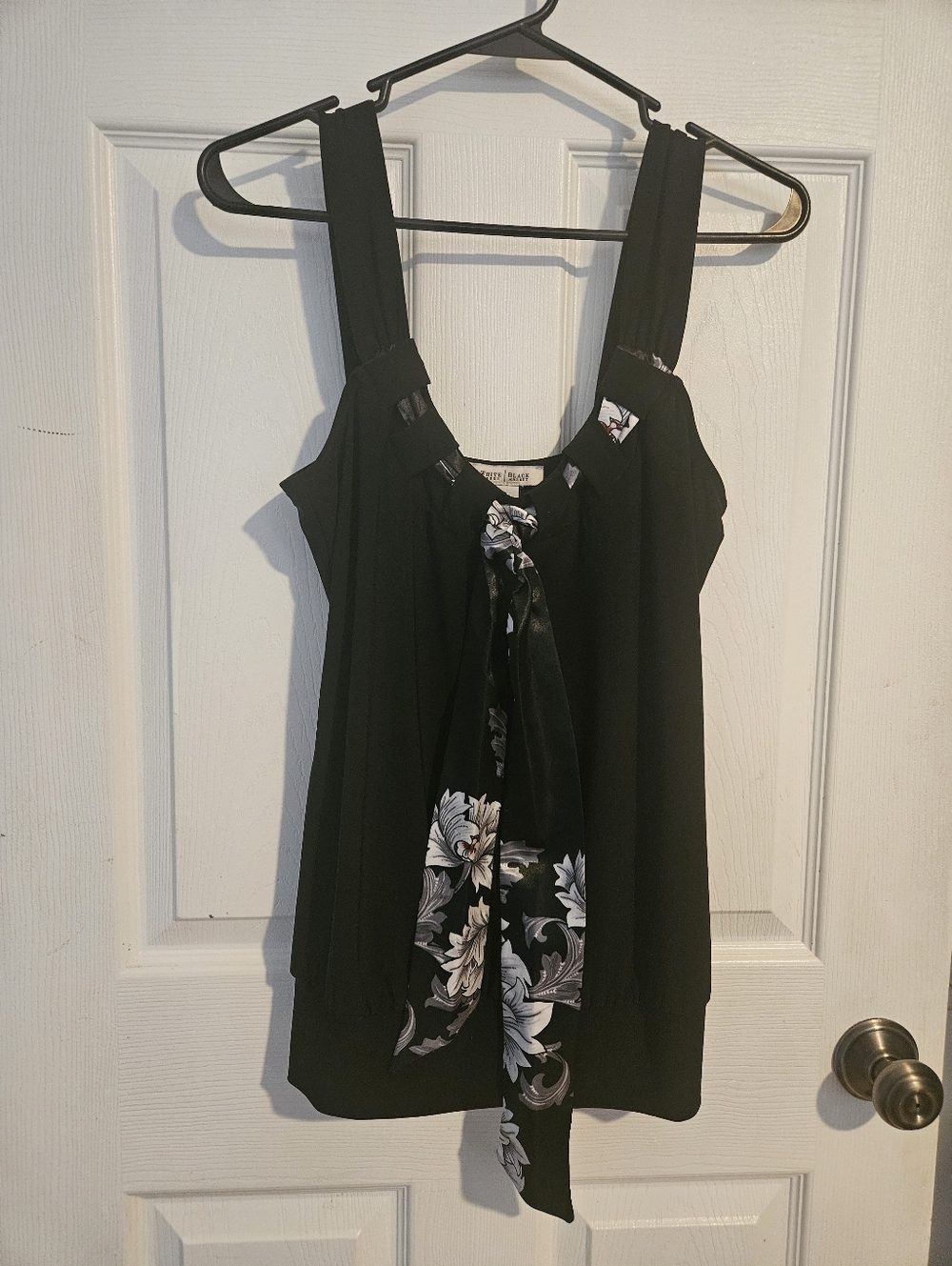 WHBM Woman's tank top with scarf detail size Small